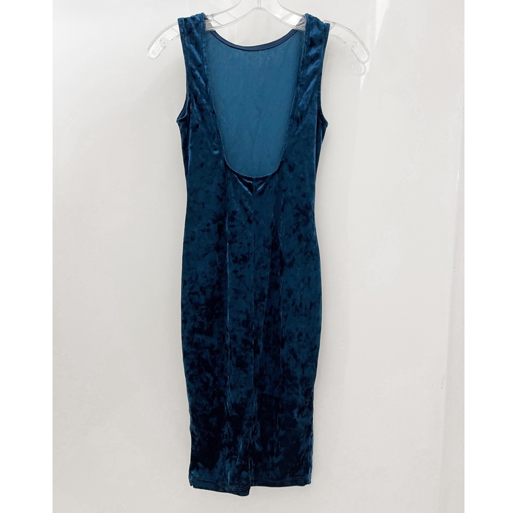 Windsor Blue Velvet Dress